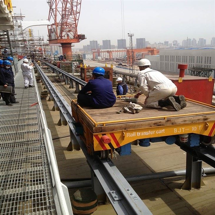 Steel Material Cable Drum Powered Transfer Cart